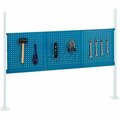 Global Industrial 18in & 36in Pegboard Panel Kit, 60inW, Blue 318864BL